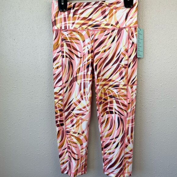 NWT Ideology Crop High Rise Athletic Leggings Size S - Picture 1 of 7